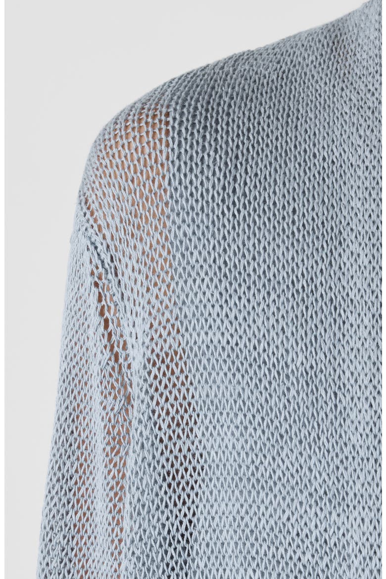 Long Organic Cotton Blend Cardigan, Alternate, color, GREYSTONE