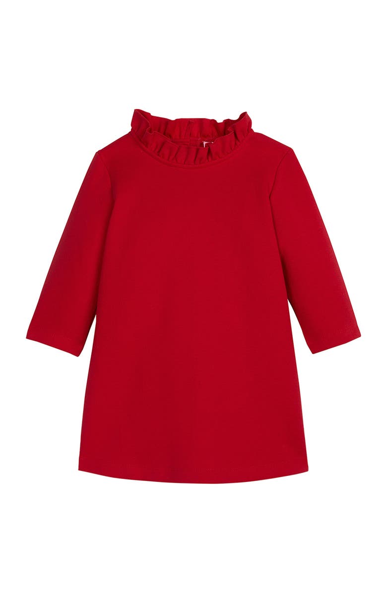 BISBY Kids' Ruffle Neck Tory Dress, Main, color, Red
