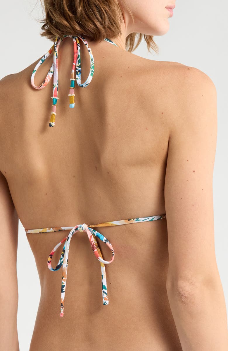 Cosita Linda Triangle Bikini Top, Alternate, color, Multi