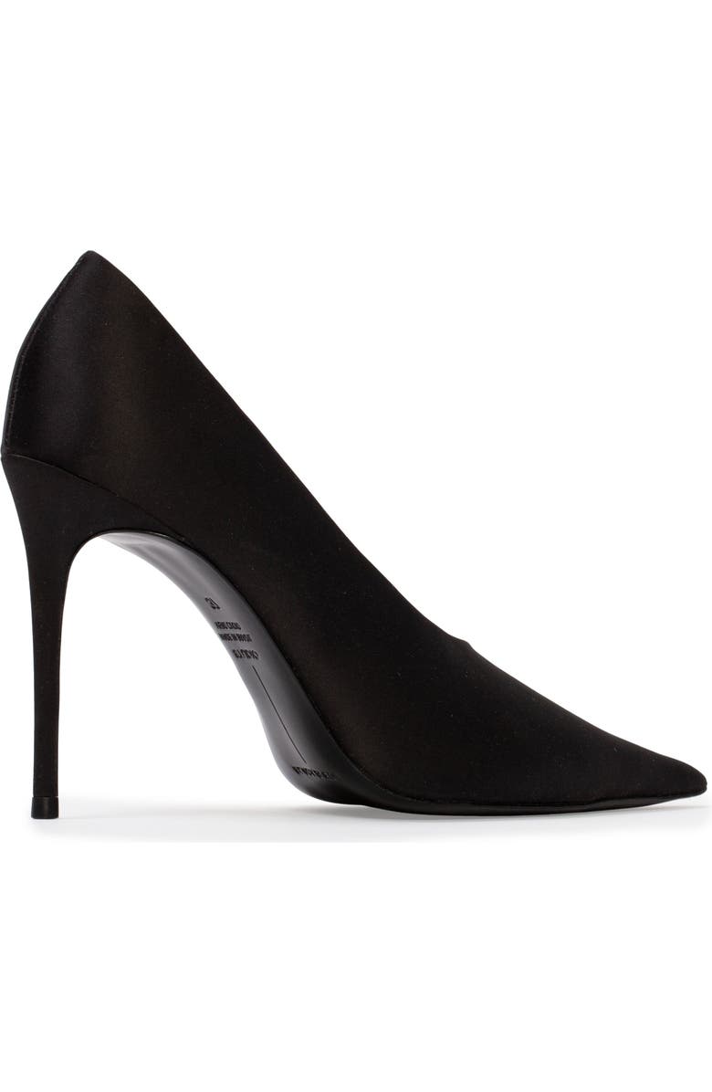 BLACK SUEDE STUDIO Jona 100 Satin Pump, Alternate, color, Black Satin