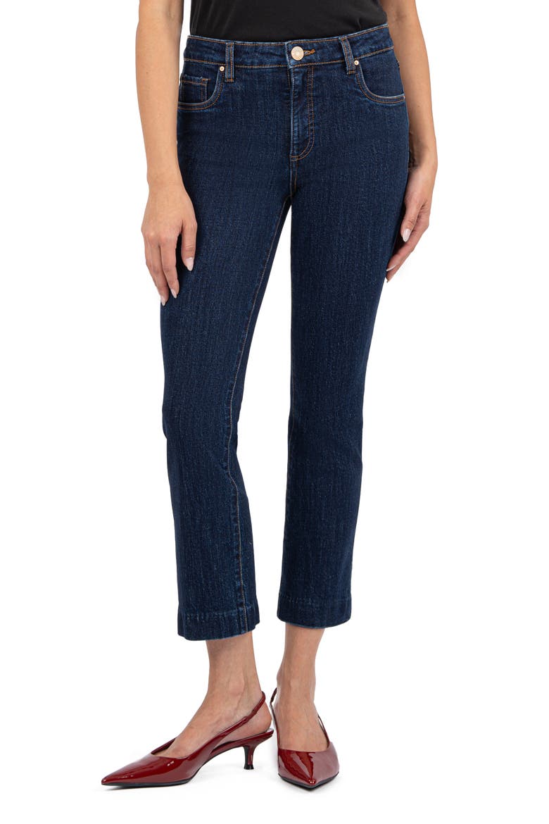 Reese High Waist Ankle Straight Leg Jeans, Main, color, HARNESS