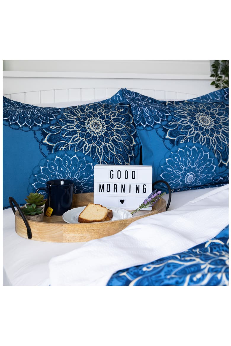 Luxury Collection 300 Thread-Count Percale Long Staple 100% Cotton Oversized Duvet Cover Set, Alternate, color, BLUE