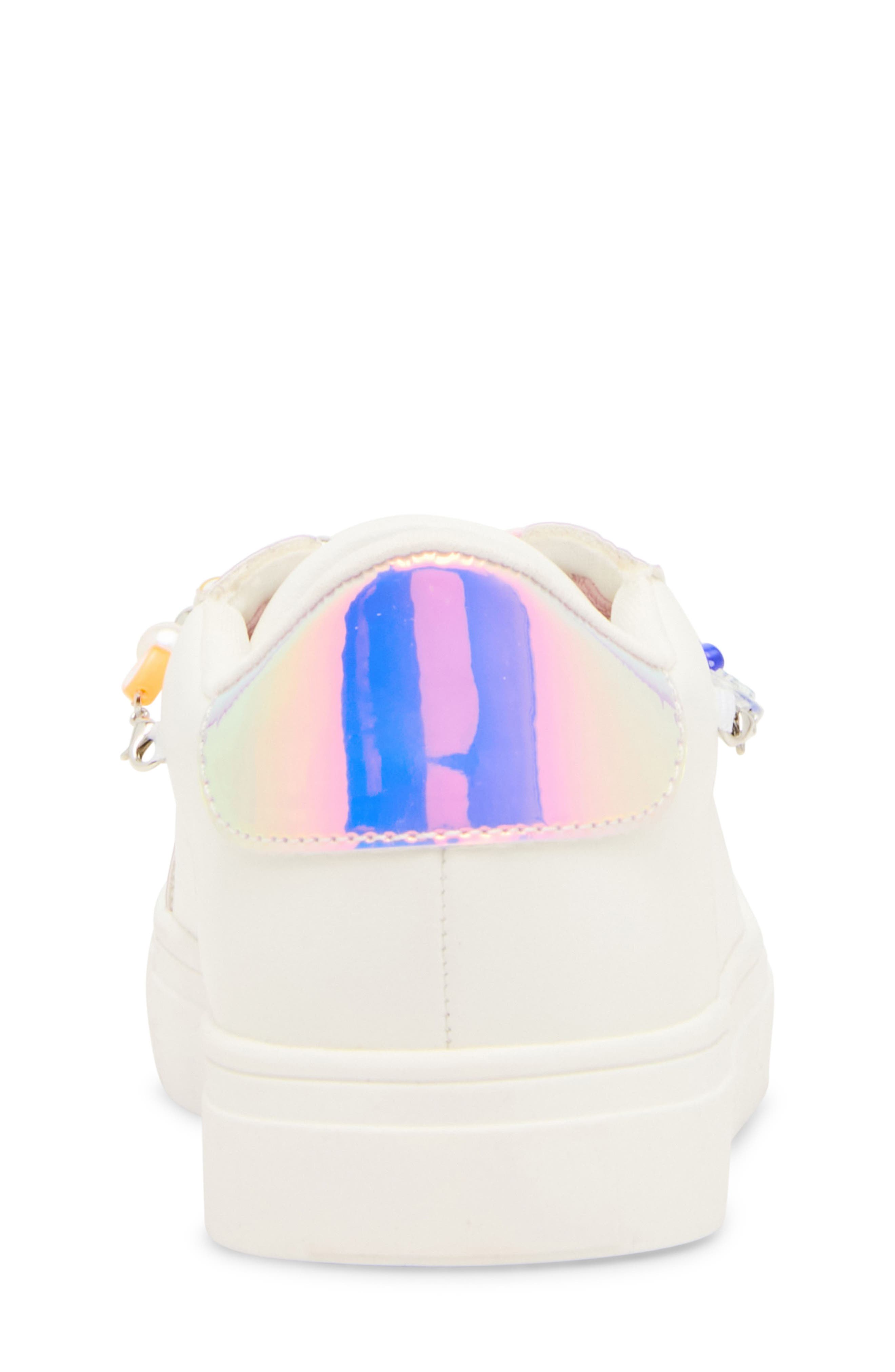 Kids' Jrally Faux Leather Sneaker, Alternate, color, WHITE MULTI