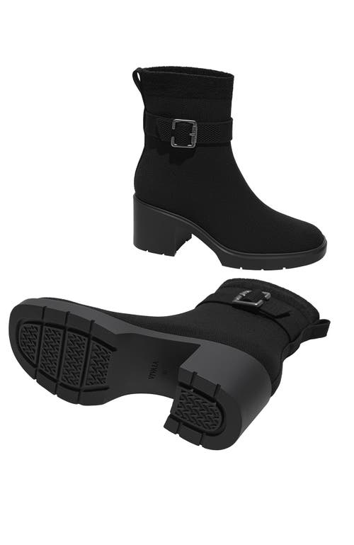 Vivaia Square-toe Water-repellent Heeled Boots In Black
