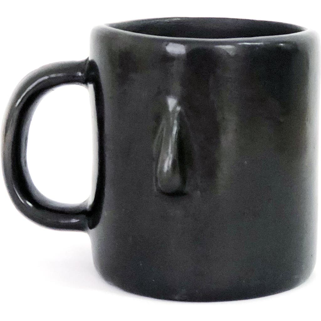 M.a Estudio Black Clay Senorcito Mug In Black