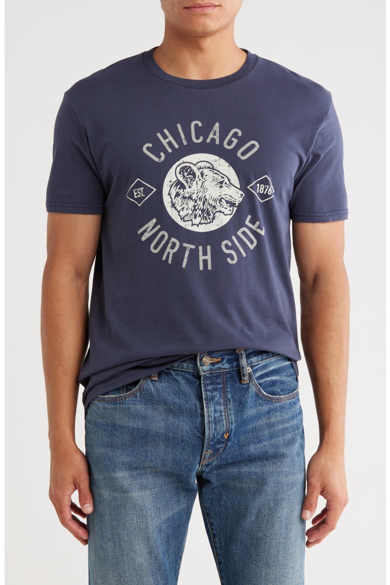Chicago Cubs North Side Graphic T-Shirt, Main, color, NAVY PIGMENT