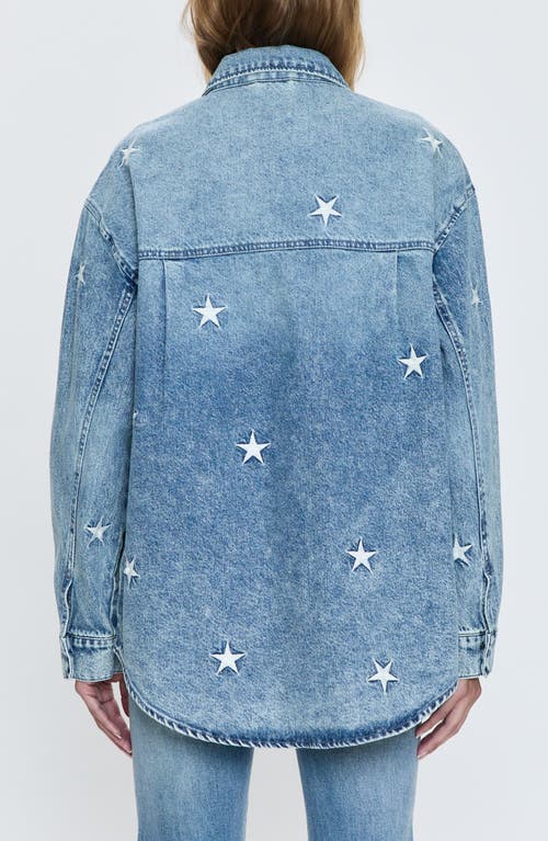 Pistola Mandy Oversized Denim Shacket In Stella