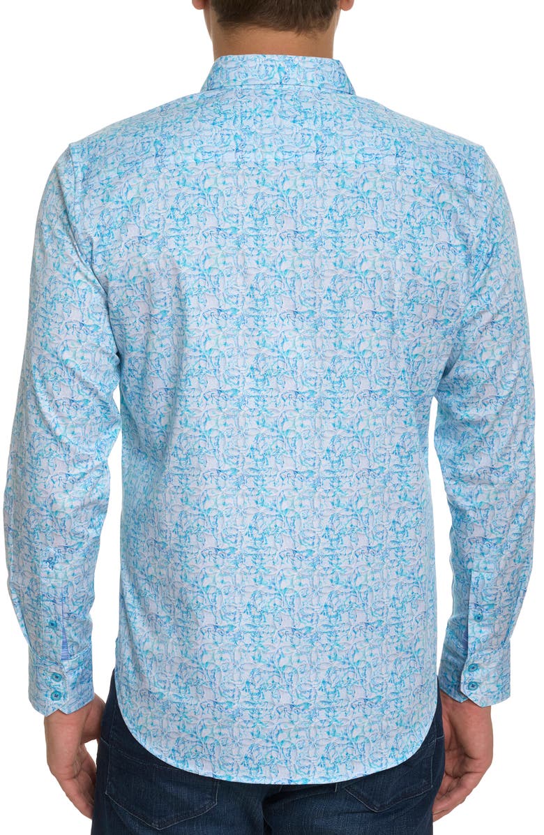 Robert Graham Impression Stretch Cotton Button-Up Shirt, Alternate, color, 