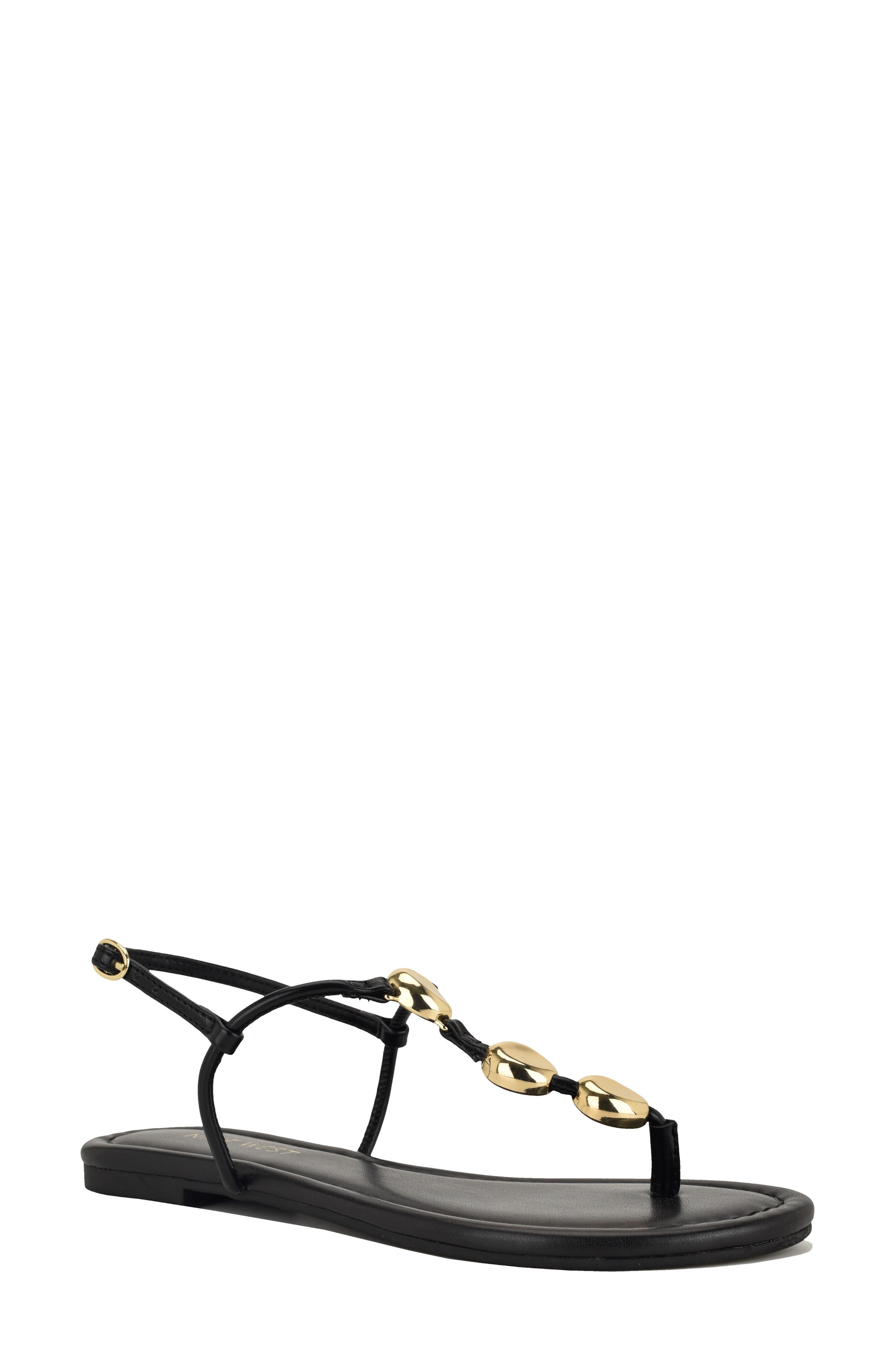 Nine West <p>Bello Slingback Thong Sandal (Women)</p>