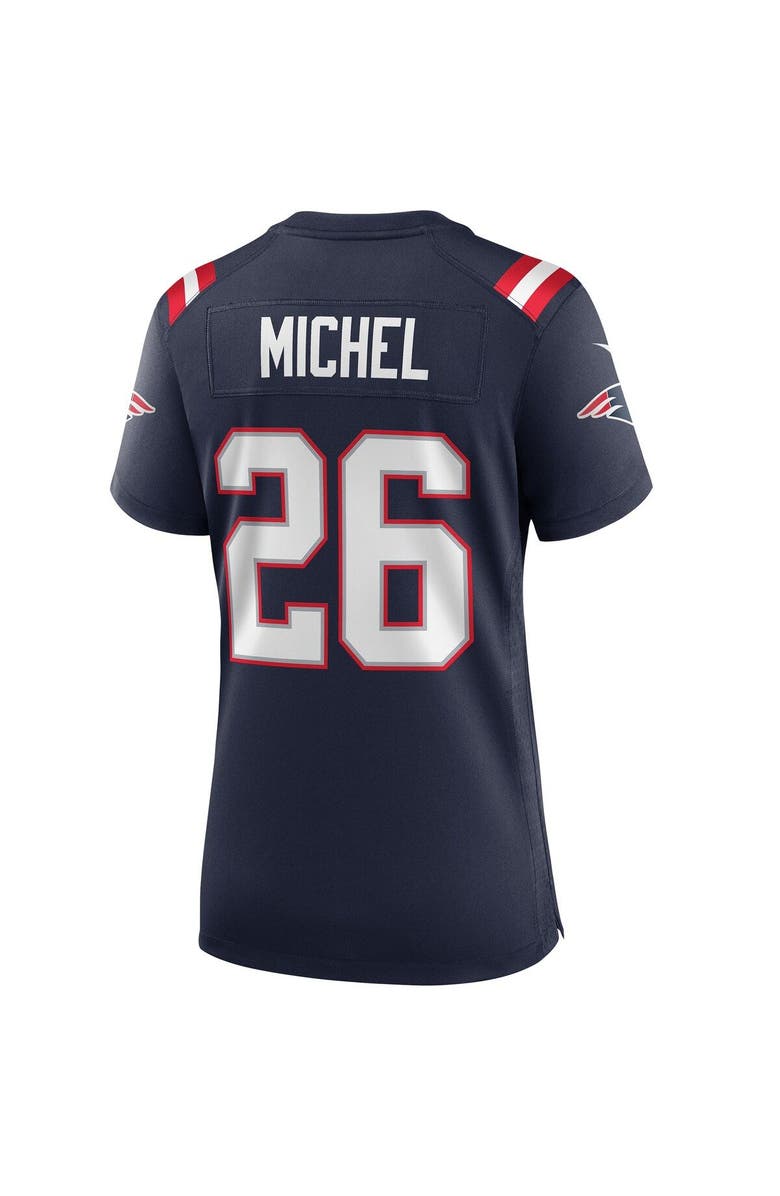Nike Women's Nike Sony Michel Navy New England Patriots Game Jersey, Alternate, color,