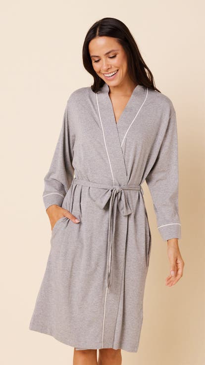 Pima Knit Kimono Robe