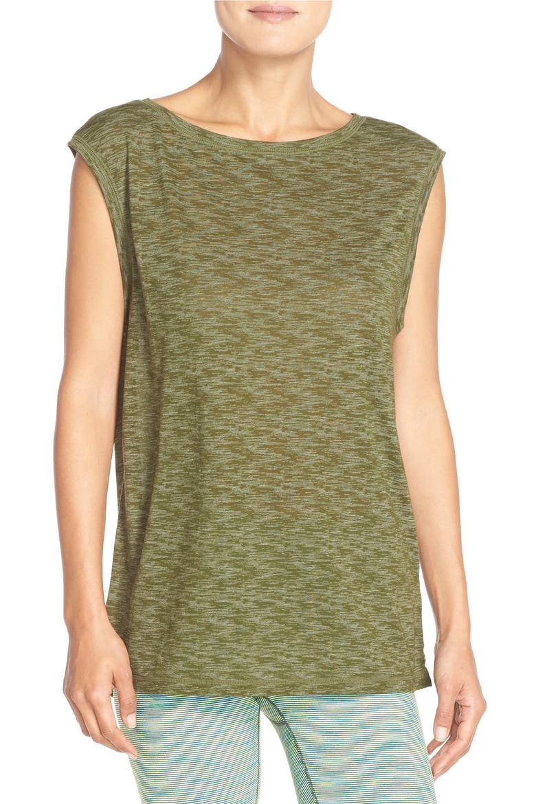 'Luna' Convertible Tie Tee, Alternate, color, GREEN TACTICAL
