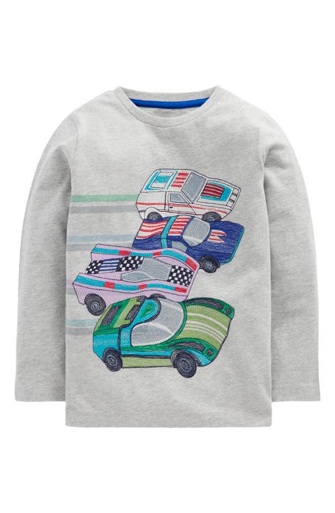 Kids' Superstitch Racing Cars Long Sleeve T-Shirt