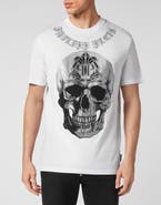 PHILIPP PLEIN T-Shirt Round Neck Ss Gothic Banner Men