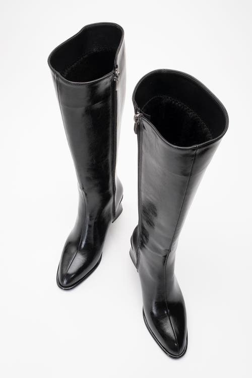 Prologue Shoes Paradis Block Heel Knee High Boot In Multi