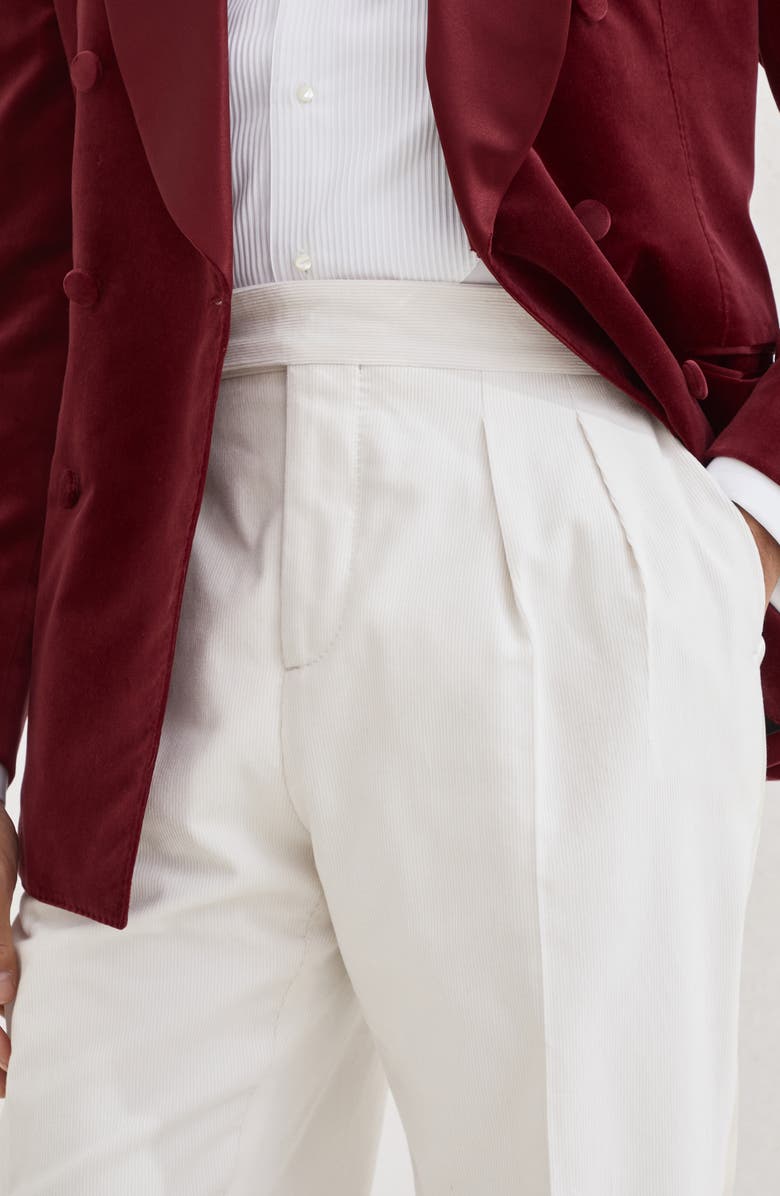 Brunello Cucinelli Tuxedo trousers, Alternate, color, Milk