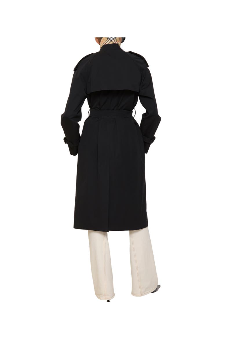 Burberry Long Castleford Trench Coat, Alternate, color, Black