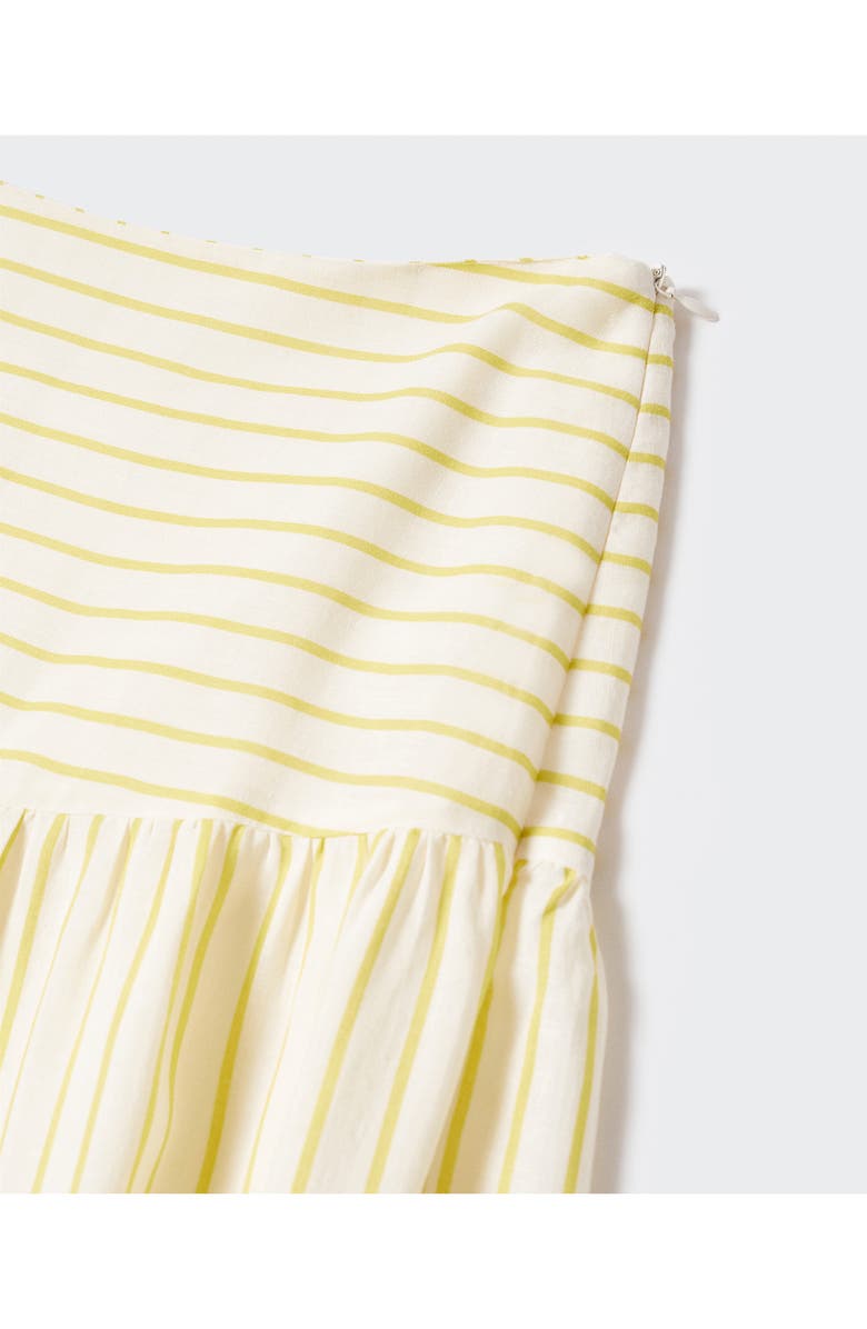 MANGO Stripe Ruffle Tiered Maxi Skirt, Alternate, color, 