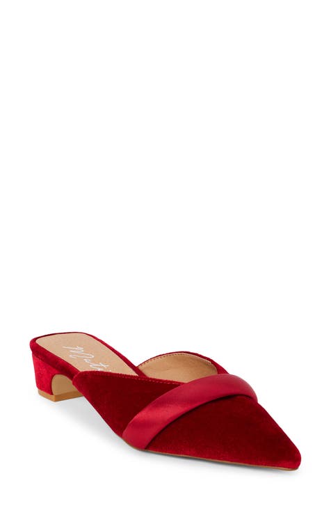 Red mules womens online