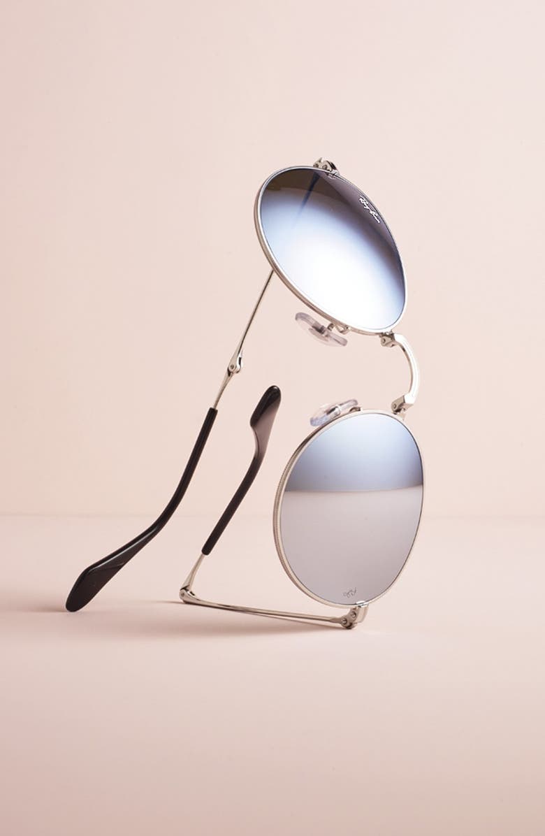 Ray-Ban Icons 50mm Folding Sunglasses, Alternate, color,