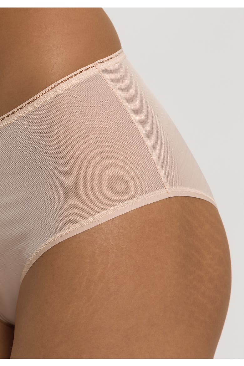 Smooth Illusion Semi-Transparent Tulle Full Brief, Alternate, color, Beige