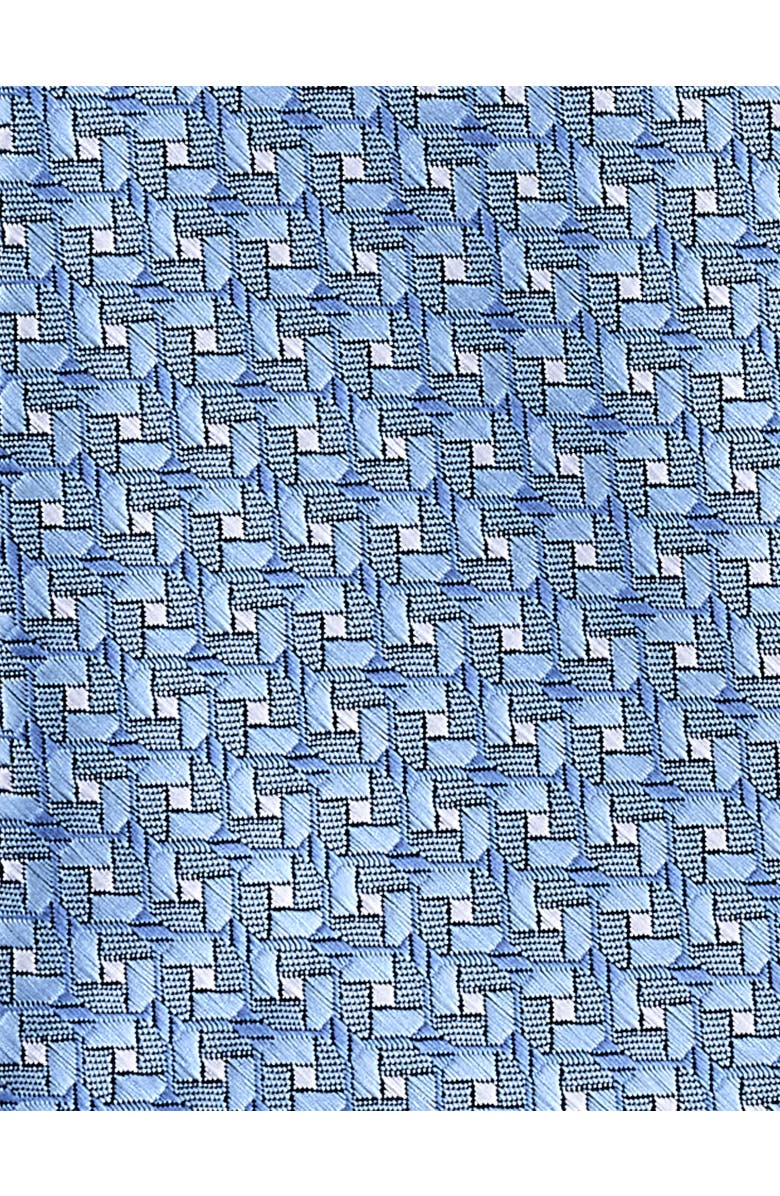 Oak Hill by DXL Big & Tall Geometric Link Patterned Tie, Alternate, color, Blue