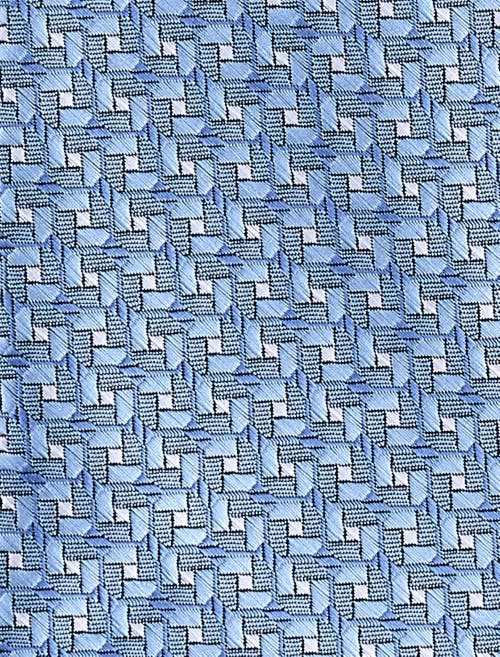 Oak Hill By Dxl Big & Tall Geometric Link Patterned Tie In Blue