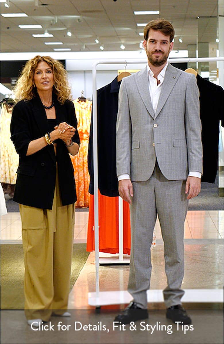 Engle Peak Lapel Pinstripe Wool Suit, sales video thumbnail