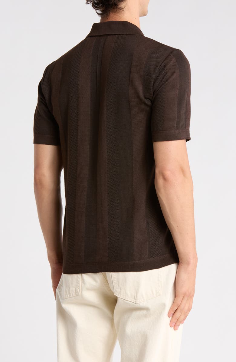 Buffalo Jeans Wotison Short Sleeve Knit Button-Up Shirt, Alternate, color, Bracken Mix