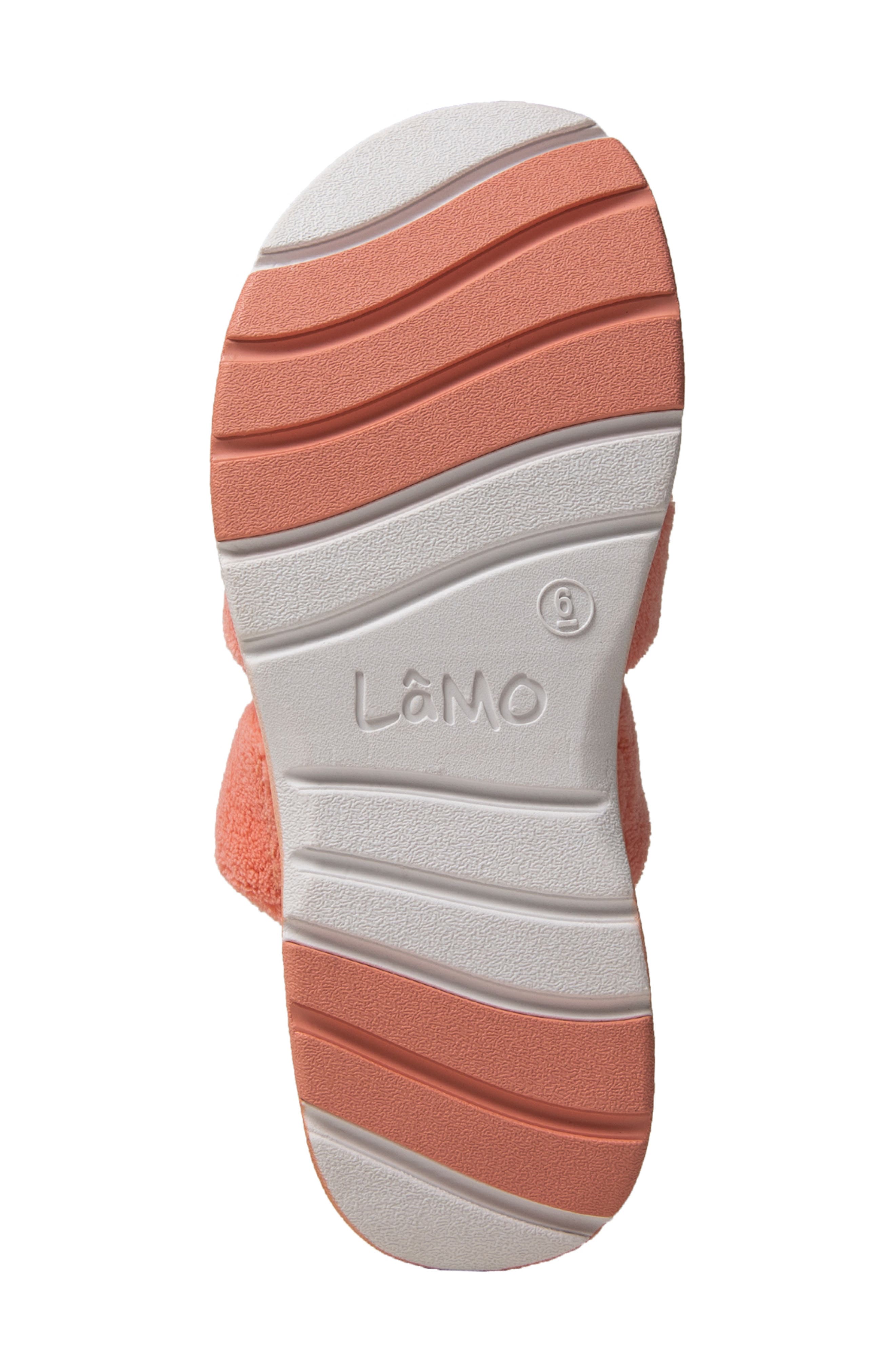 Tiki Terry Slide Sandal, Alternate, color, CORAL