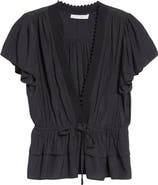 Ramy Brook Emberly Peplum Shirt