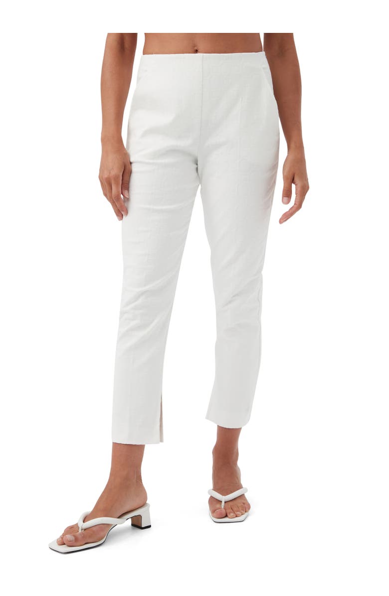 Trina Turk Textured Cotton Straight Leg Pop Pant, Main, color, 