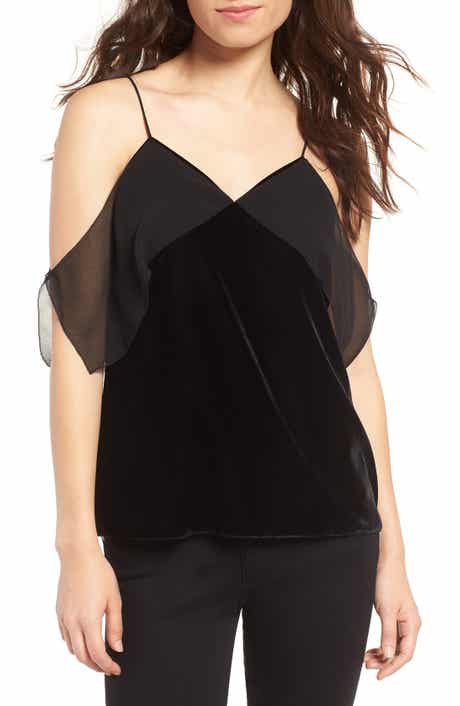 Chelsea28 Velvet Flutter Sleeve Camisole