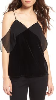 Chelsea28 Velvet Flutter Sleeve Camisole