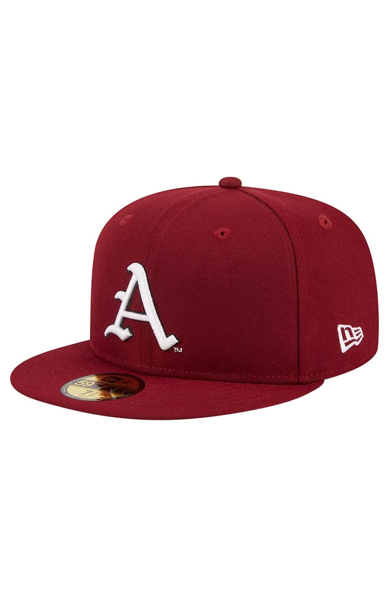 New Era Men's New Era Cardinal Arkansas Razorbacks 59FIFTY Fitted Hat, Alternate, color, 