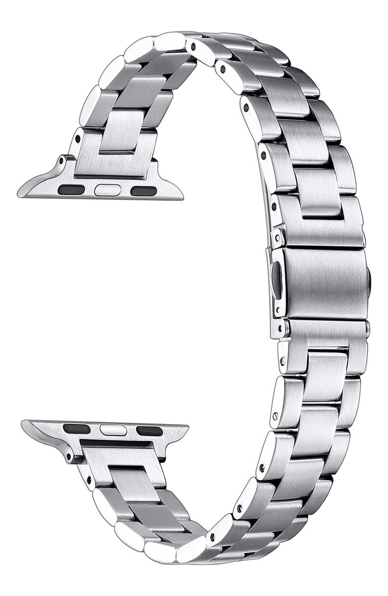 The Posh Tech Sloan Stainless Steel Apple Watch<sup>®</sup> Watchband, Alternate, color, Silver