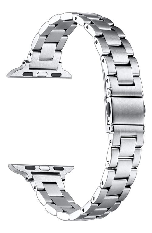 The Posh Tech Sloan Stainless Steel Apple Watch® Watchband In Silver