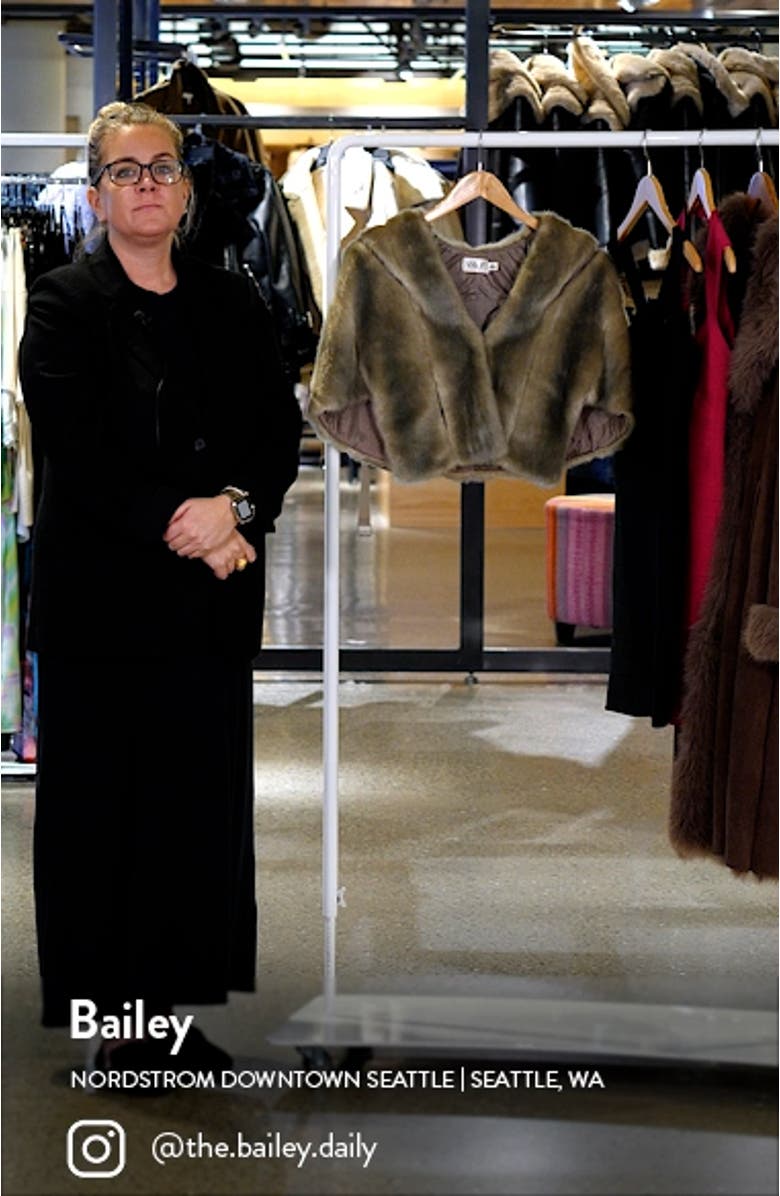 Faux Fur Capelet, sales video thumbnail