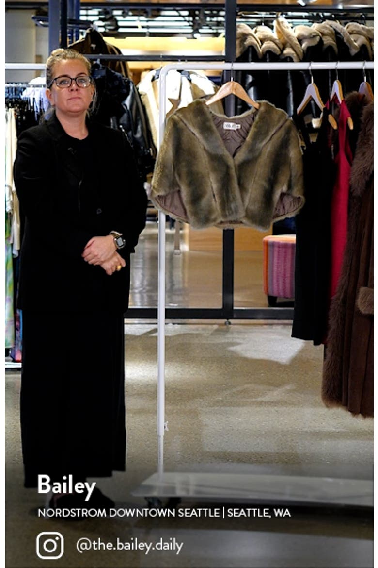 Faux Fur Capelet video
