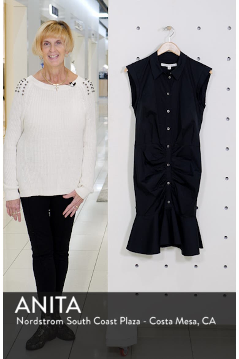 Flare Hem Ruched Shirtdress video
