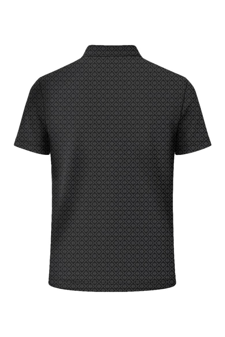 Iconic Polo, Alternate, color, Jet Black CH Print
