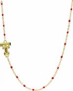 Color Shout Texas Tech University Side Necklace