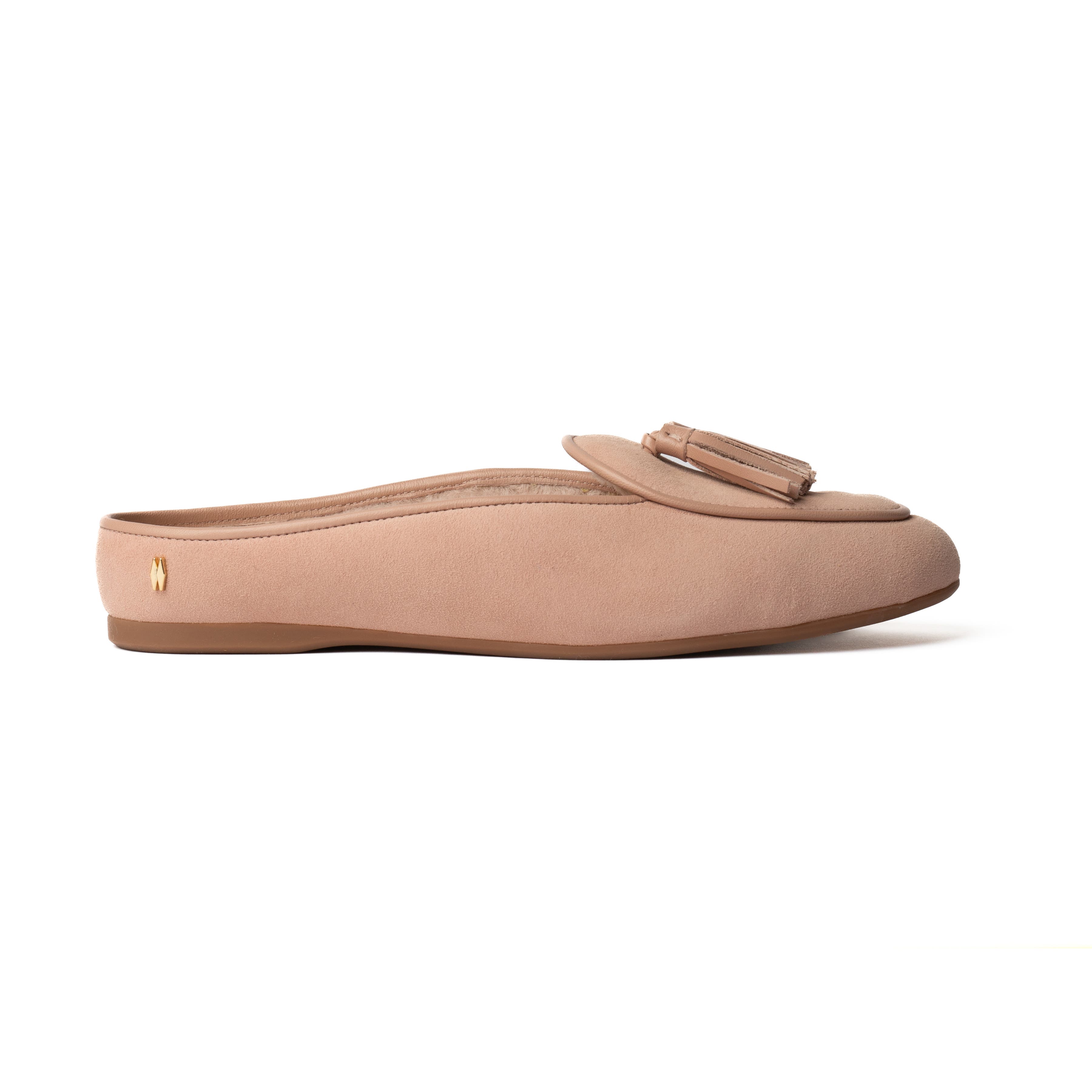 Mave & Chez Frida Mule - Arch Support 100% Genuine Shearling, Alternate, color, Blush