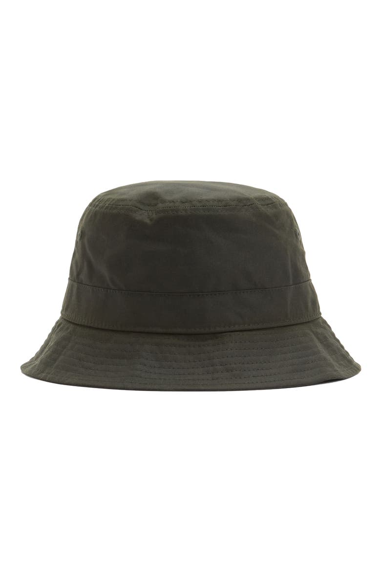 Belsay Waxed Cotton Bucket Hat, Alternate, color, FERN