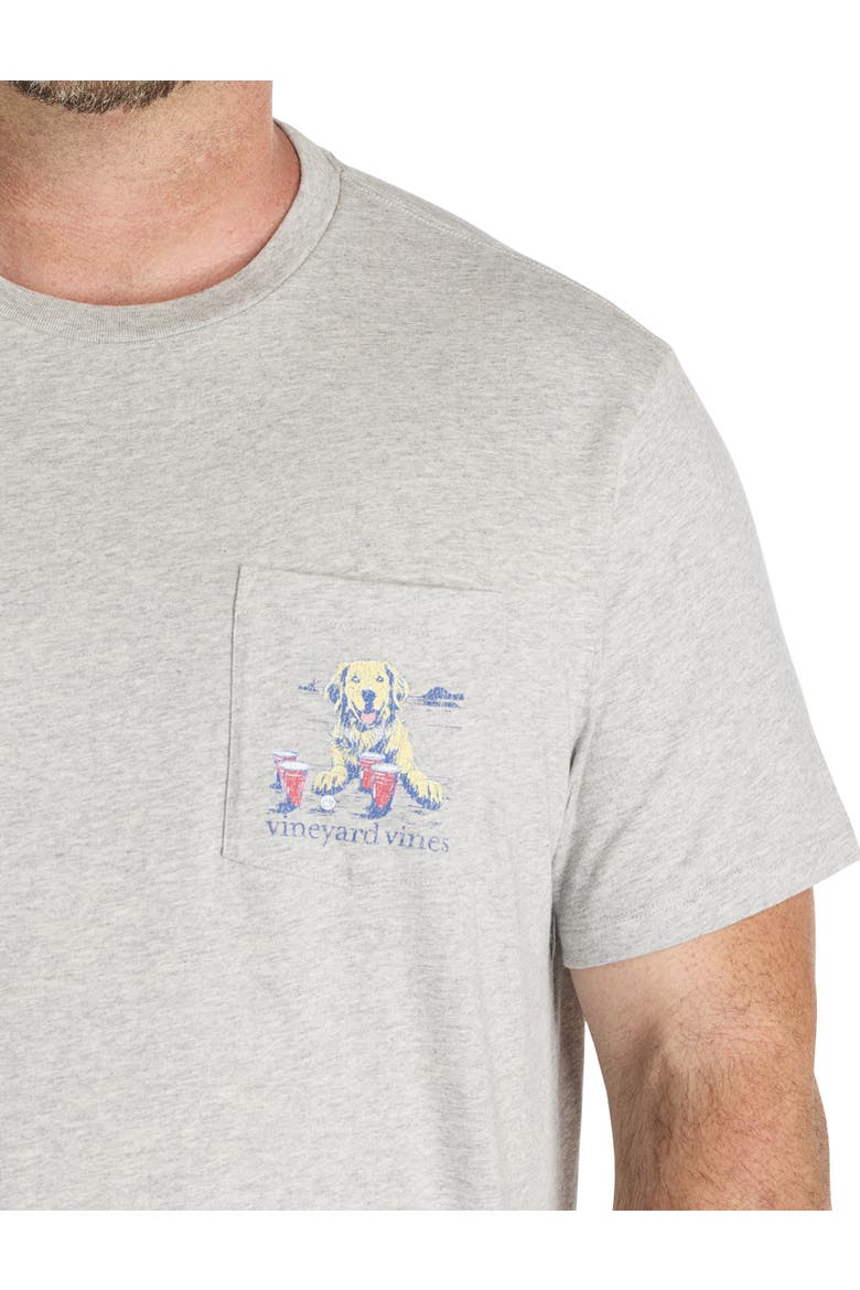 Big & Tall Pup Cup Graphic Tee, Alternate, color, GREY HEATHER
