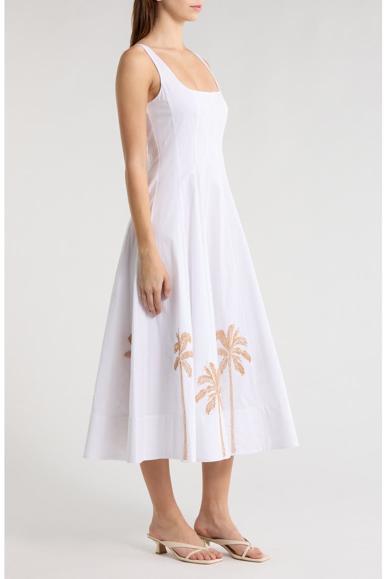 Wells Sleeveless Midi Sundress, Alternate, color, WHITE EMBROIDERED