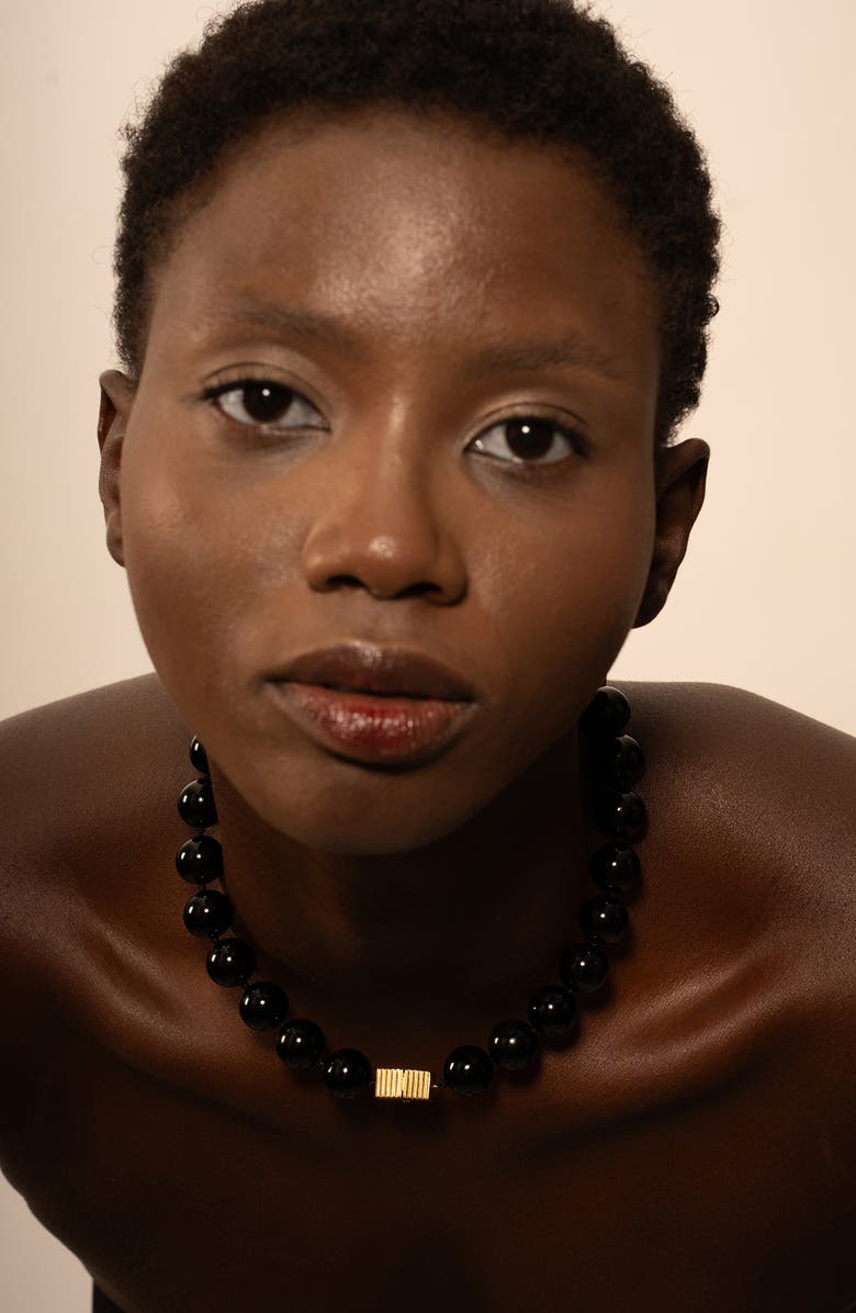 IVI Los Angeles Linda Onyx Beaded Necklace, Alternate, color,