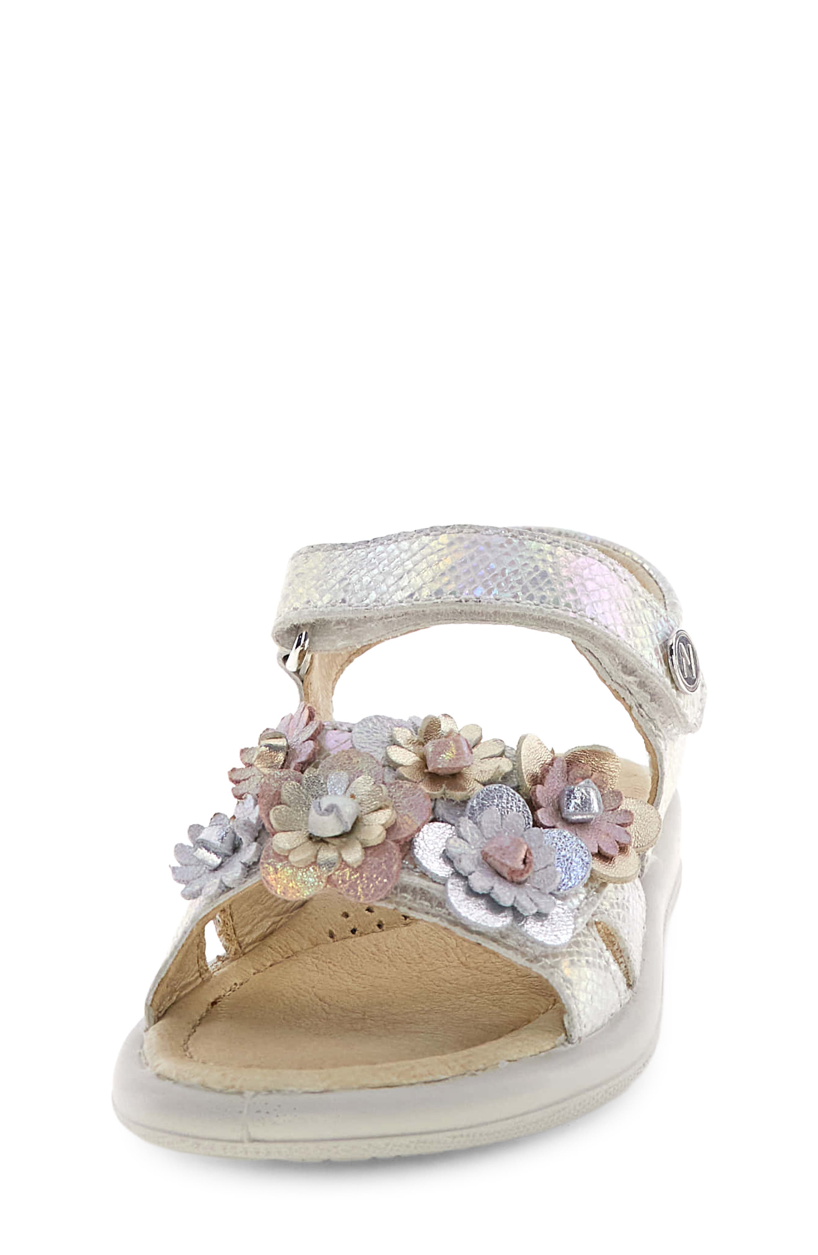 Naturino Brahma Appliqué Sandal, Alternate, color, White