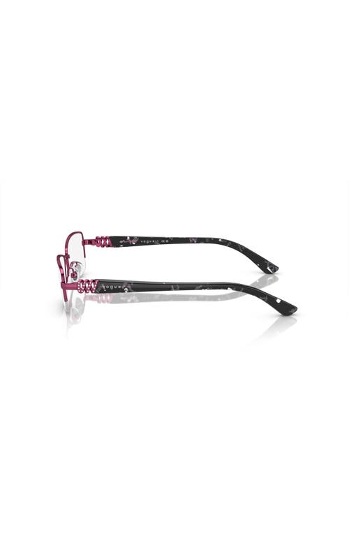 Vogue Eyewear 51mm Rectangle Optical Glasses In Red