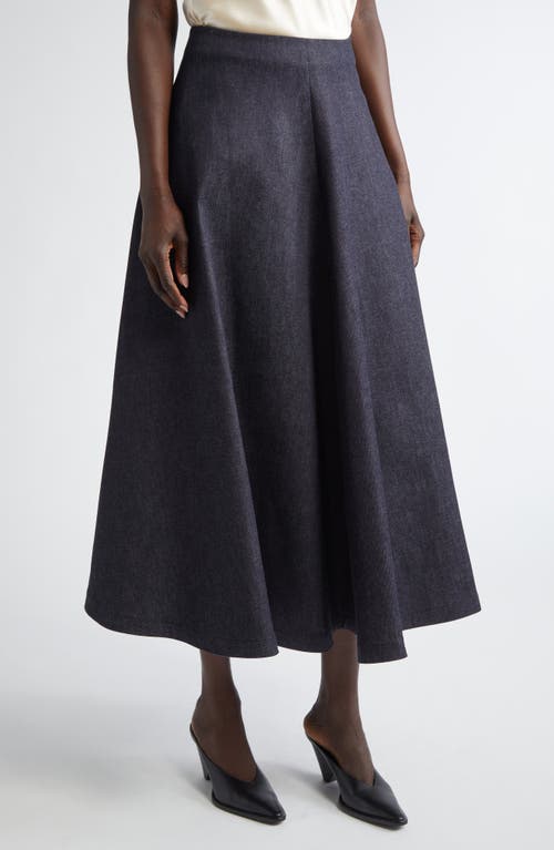 Altuzarra Varda Denim Midi Skirt In Berry Blue